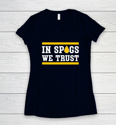 KC In Spags We Trust Women's V-Neck T-Shirt 2