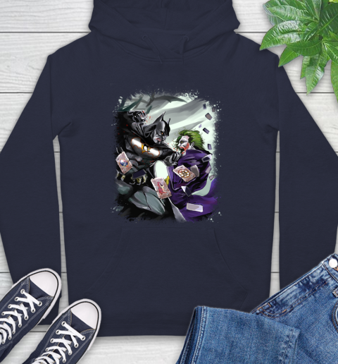 Pittsburgh Penguins NHL Hockey Batman Fighting Joker DC Comics Hoodie - Image 5
