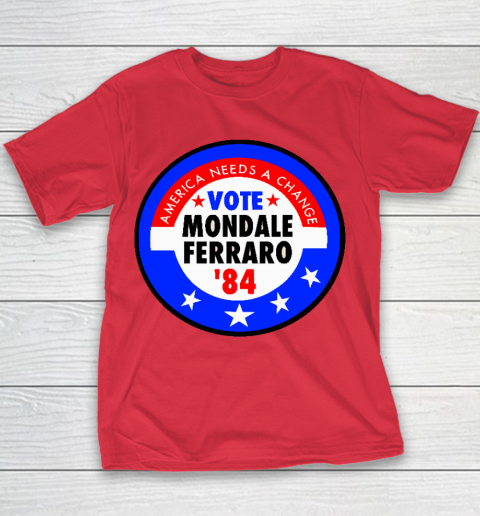 Walter Mondale and Geraldine Ferraro Campaign Button Youth T-Shirt 7