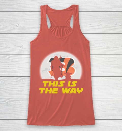 Cincinnati Bengals NFL Football Star Wars Yoda And Mandalorian This Is The Way Racerback Tank 3