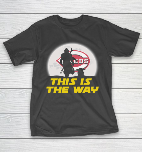 Cincinnati Reds MLB Baseball Star Wars Yoda And Mandalorian This Is The Way T-Shirt