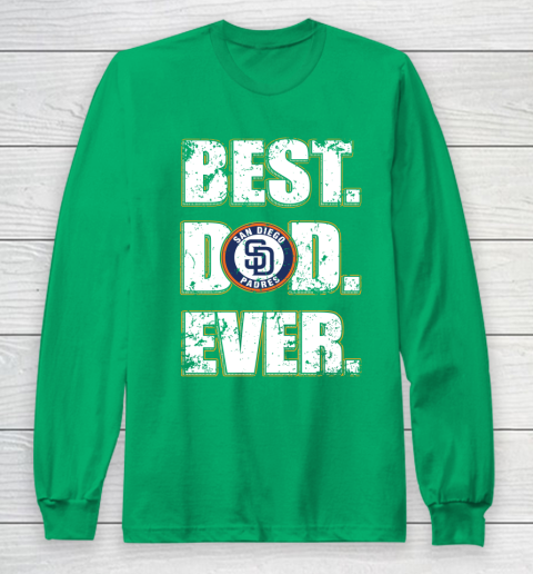 MLB San Diego Padres Baseball Best Dad Ever Family Shirt Long Sleeve T-Shirt 4