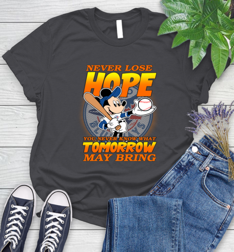 Toronto Blue Jays MLB Baseball Mickey Disney Never Lose Hope Women's T-Shirt 8
