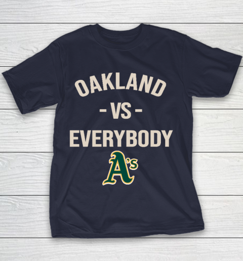 Oakland Athletics Vs Everybody Youth T-Shirt 2