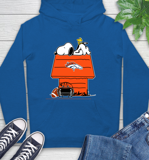 Denver Broncos NFL Football Snoopy Woodstock The Peanuts Movie Hoodie 9