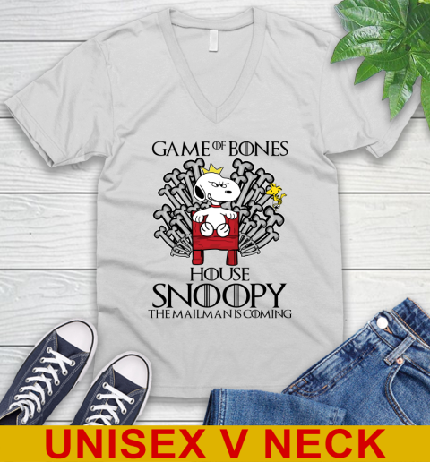 Game of bones house snoopy the mailman is coming tshirt 43
