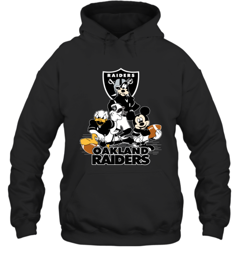 NFL Oakland Raiders Mickey Mouse Donald Duck Goofy Football Shirt