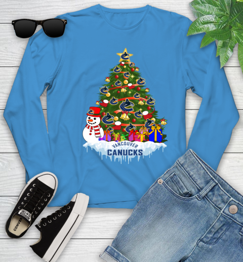 Vancouver Canucks Merry Christmas NHL Hockey Sports Youth Long Sleeve 8 Vancouver Canucks Merry Christmas NHL Hockey Sports Youth Long Sleeve - Image 8