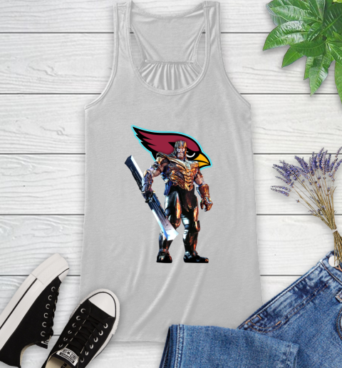 NFL Thanos Gauntlet Avengers Endgame Football Arizona Cardinals Racerback Tank