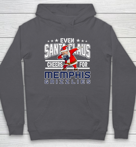 Memphis Grizzlies Even Santa Claus Cheers For Christmas NBA Hoodie 4