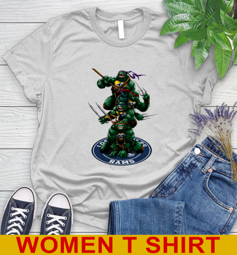 NFL Football Los Angeles Rams Teenage Mutant Ninja Turtles Shirt Women's T-Shirt