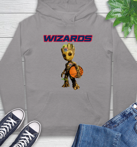 Washington Wizards NBA Basketball Groot Marvel Guardians Of The Galaxy Hoodie 6