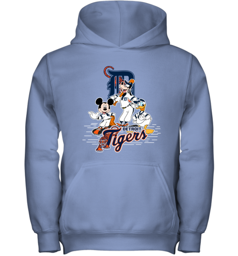 MLB Detroit Tigers Mickey Mouse Donald Duck Goofy Baseball T Shirt Hoodie