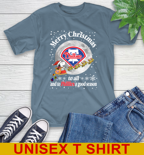Philadelphia Phillies Merry Christmas To All And To Phillies A Good Season MLB Baseball Sports T-Shirt 8