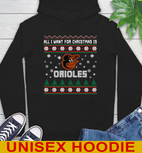 MLB All I Want For Christmas Is Baltimore Orioles Baseball Sports 13