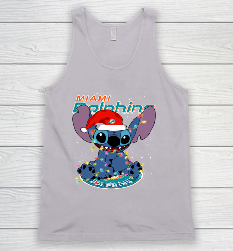 Miami Dolphins NFL Football noel stitch Christmas Tank Top 2