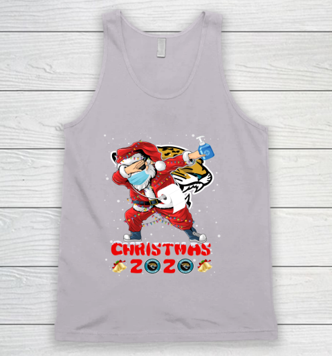 Jacksonville Jaguars Funny Santa Claus Dabbing Christmas 2020 NFL Tank Top 3