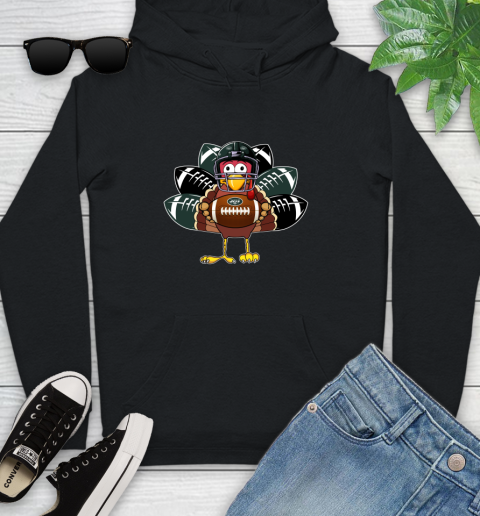 New York Jets Turkey Thanksgiving Day Youth Hoodie 2