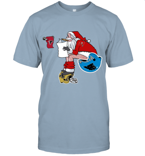 1mml santa claus tampa bay buccaneers shit on other teams christmas jersey t shirt 60 front light blue