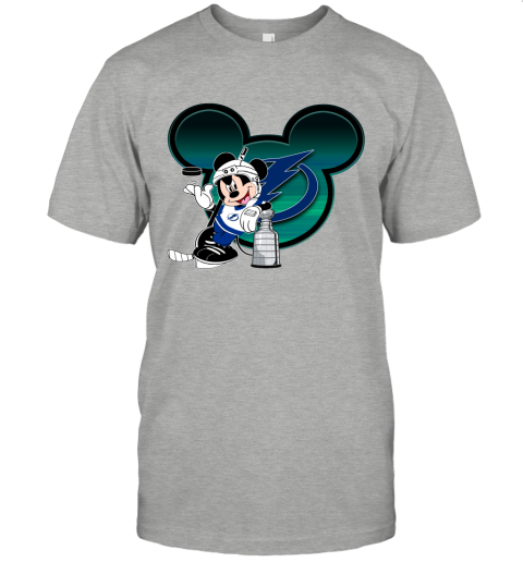 NHL Tampa Bay Lightning Stanley Cup Mickey Mouse Disney Hockey T Shirt MEK3vA8PpBD classic t shirt 2 95 151514 front ash