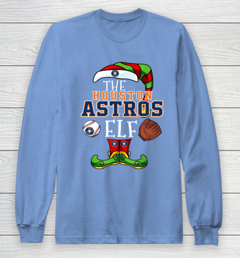 Houston Astros Christmas ELF Funny MLB Long Sleeve T-Shirt 8