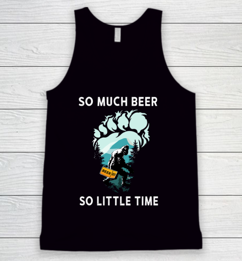 Beer Lover Funny Shirt Bigfoot Drink Beer Funny Sasquatch Believe Tank Top