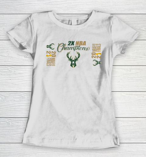 Bucks championship shirt  2X NBA championship 2021 Women's T-Shirt