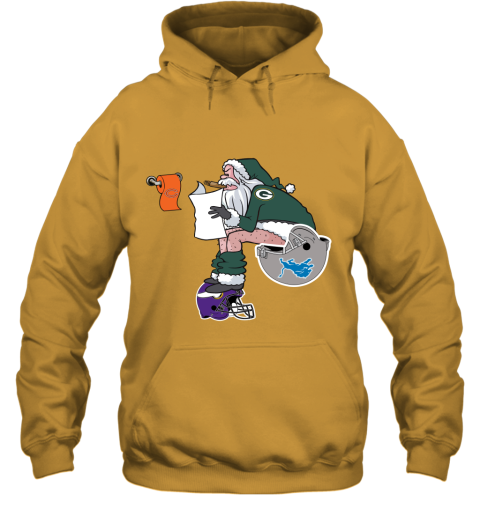 Santa Claus Green Bay Packers Shit On Other Teams Christmas Hoodie