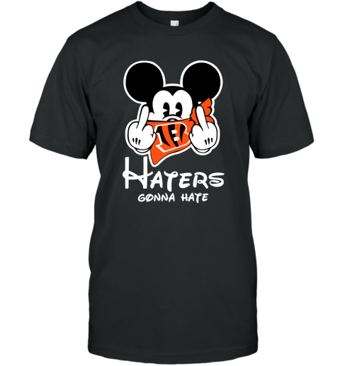 NFL Cincinnati Bengals Haters Gonna Hate Mickey Mouse Disney Football T Shirt