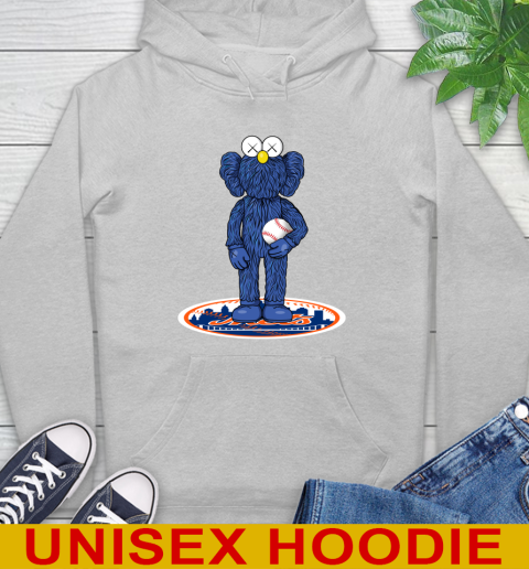 MLB Baseball New York Mets Kaws Bff Blue Figure Shirt Hoodie 6