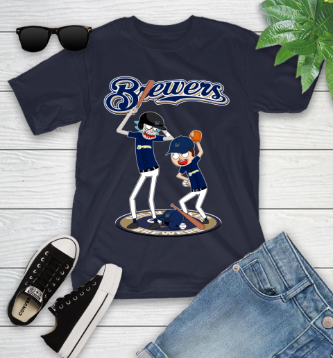 MLB Milwaukee Brewers Rick And Morty Baseball 105