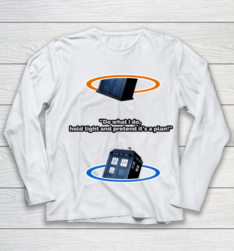 Doctor Who Shirt Pretend It's A Plan Youth Long Sleeve