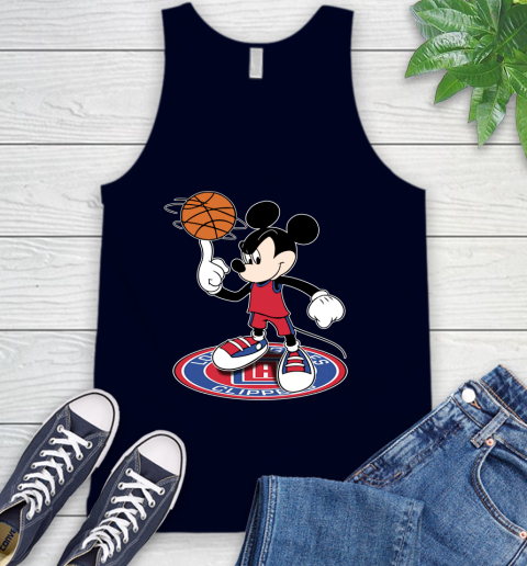 NBA Basketball LA Clippers Cheerful Mickey Disney Shirt Tank Top 3
