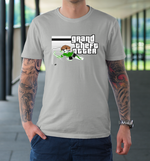 Jake Oettinger Grand Theft Otter Dallas Hockey T-Shirt 8