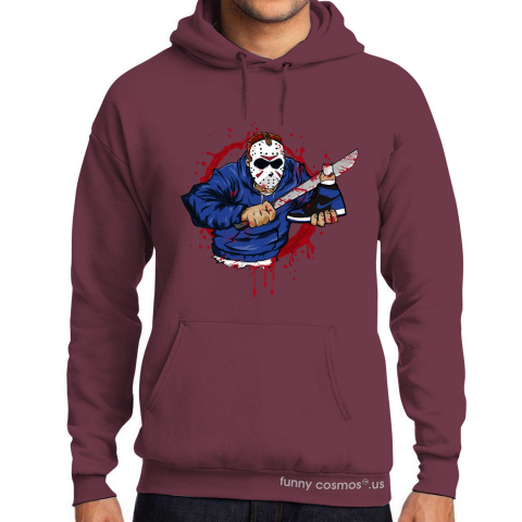 Air Jordan 1 Royal Matching Sneaker Shirt Jason Voorhees Black And Royal Sneaker Shirt