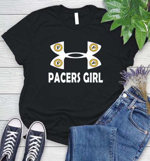 NBA Indiana Pacers Girl Under Armour Basketball Sports Women's T-Shirt