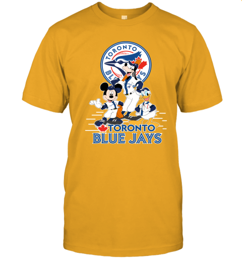 Toronto Blue Jays Mickey Donald And Goofy Baseball Unisex Jersey Tee