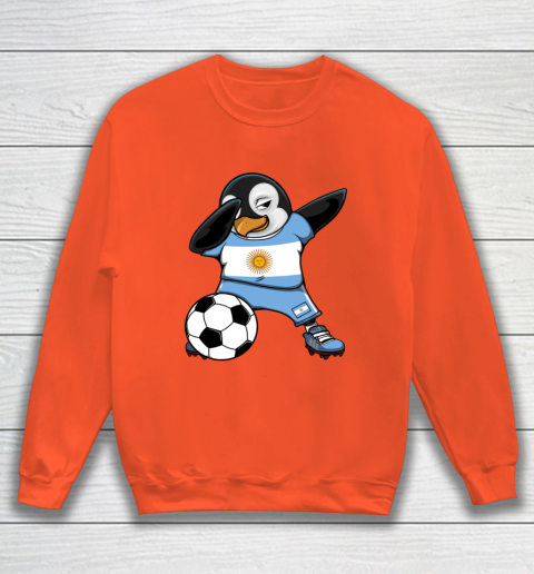 Dabbing Penguin Argentina Soccer Fans Jersey Football Lovers Sweatshirt 2