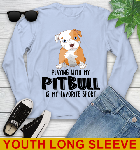 Playing with my pitbull is my favorite sport 107