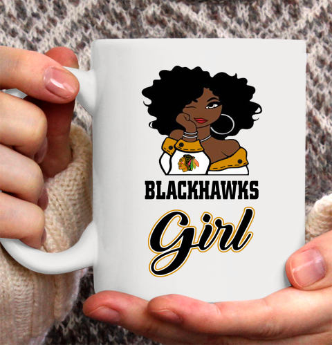 Chicago Blackhawks Girl NHL Ceramic Mug 11oz 2