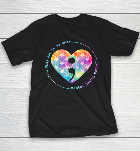 Semicolon Heart Suicide Prevention Mental Health Awareness Youth T-Shirt