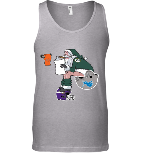 Santa Claus Green Bay Packers Shit On Other Teams Christmas Tank Top