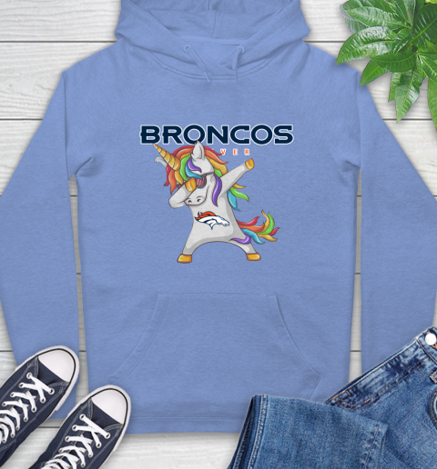 Denver Broncos NFL Football Funny Unicorn Dabbing Sports Hoodie 11