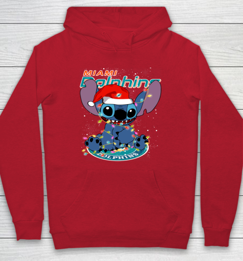 Miami Dolphins NFL Football noel stitch Christmas Hoodie 6