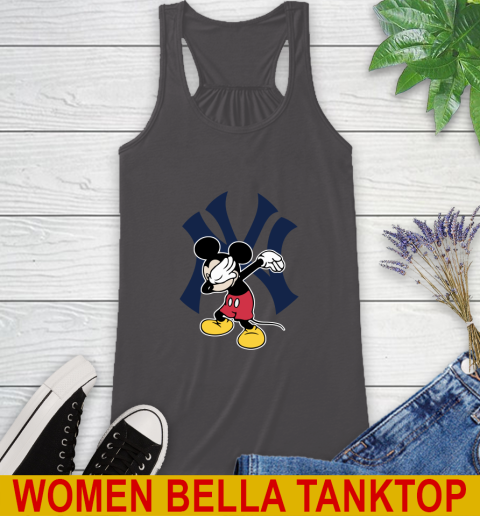 New York Yankees MLB Baseball Dabbing Mickey Disney Sports Racerback Tank 12