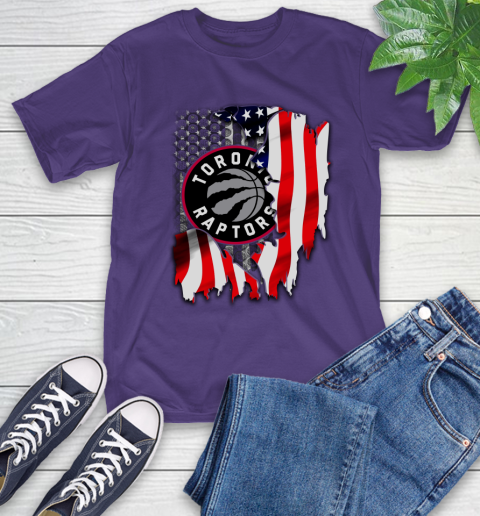 Toronto Raptors NBA Basketball American Flag T-Shirt 5