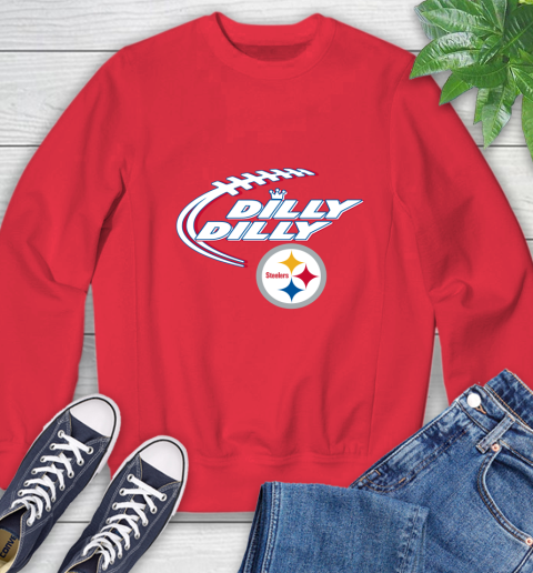 NFL Pittsburgh Steelers Dilly Dilly Football Sports Sweatshirt 10