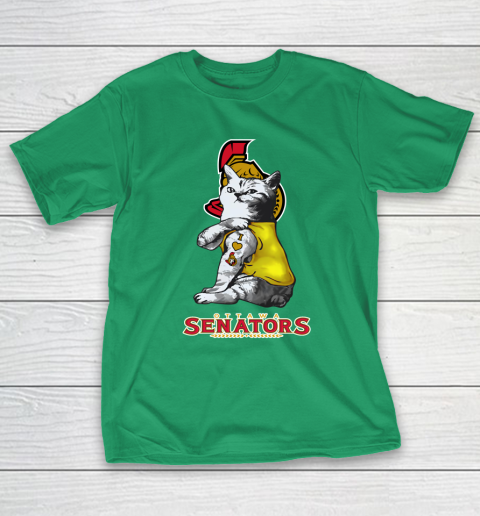 NHL My Cat Loves Ottawa Senators Hockey T-Shirt 5