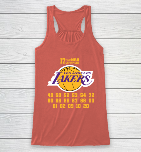 Los Angeles Lakers Finals Champions 17 Time Nba Champions Racerback Tank 3