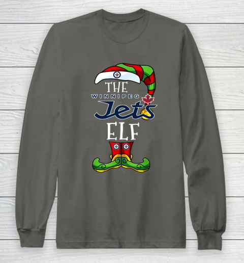 Winnipeg Jets Christmas ELF Funny NHL Long Sleeve T-Shirt 5